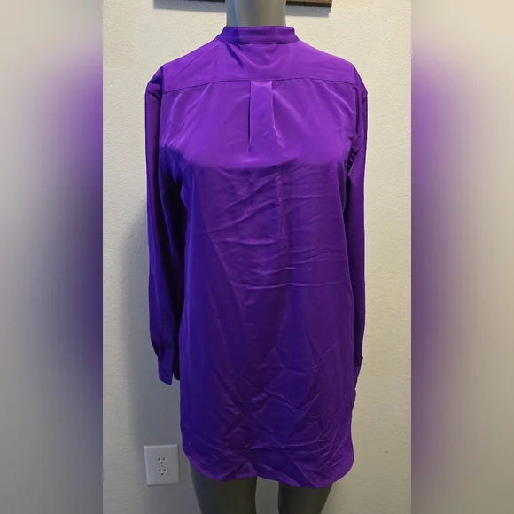 Size XS Jewel Purple Longsleeve Blouse - Picture 5 of 8